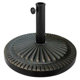 Patio Heavy-Duty Outdoor Stand 31.5 lbs Bronze Umbrella Base