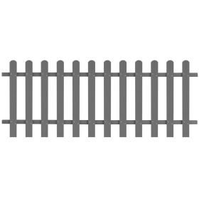vidaXL Picket Fence WPC 78.7"x31.5"
