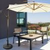 Patio Heavy-Duty Outdoor Stand 31.5 lbs Bronze Umbrella Base