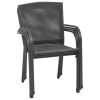 vidaXL Patio Chairs 4 pcs Mesh Design Anthracite Steel
