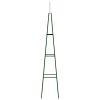 vidaXL Garden Climbing Plant Racks 2 pcs Dark Green 13.8"x13.8"x76.8" Iron