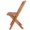 vidaXL Patio Bistro Chairs 2 pcs Solid Acacia Wood