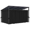 vidaXL Gazebo with Curtain 13.3'x9.6'x8' Anthracite