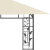 vidaXL Gazebo with Mosquito Net 13.1'x9.8'x9' Cream 0.6 oz/ftÂ¬â‰¤