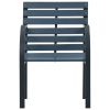 vidaXL Patio Chairs 2 pcs Gray Wood