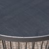 Fern Outdoor 16 Inch Iron Side Table Matte Black