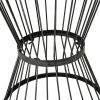 Fern Outdoor 16 Inch Iron Side Table Matte Black