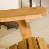 Katherine Outdoor Acacia Adirondack Natural Lounge Chair with Pull Out Footstool