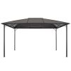 vidaXL Gazebo with Roof Aluminum 13.1'x9.8'x8.5' Black