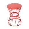 Fern Outdoor 16 Inch Iron Side Table Red