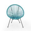 Sale Furniture Alexis Outdoor Woven Chair Teal+Black (Set of 2)