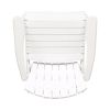 White outdoor ADIRONDACK solid wood lounge chair can be used as an outdoor dining chair (Set of 2)