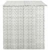 vidaXL Patio Storage Box Light Gray 59.1"x39.4"x39.4" Poly Rattan