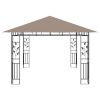 vidaXL Gazebo with Mosquito Net 13.1'x9.8'x9' Taupe 0.6 oz/ftÂ¬â‰¤