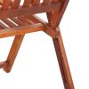 vidaXL Folding Patio Chairs 4 pcs Solid Acacia Wood
