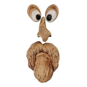 Resin Old Man Tree Hugger Bark Ghost Face Decoration Funny Tree Face DâˆšÂ©cor For Outdoor Yard Easter (Model: A)