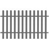 vidaXL Picket Fence WPC 78.7"x47.2"