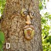 Resin Old Man Tree Hugger Bark Ghost Face Decoration Funny Tree Face DâˆšÂ©cor For Outdoor Yard Easter