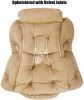 Accent Chair Lazy Reclining Armchair with Removable Metal Legs and High-Density Foam;  Comfy Upholstered Single Sofa Chair for Living Room