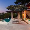 Battery patio umbrella light Warm light